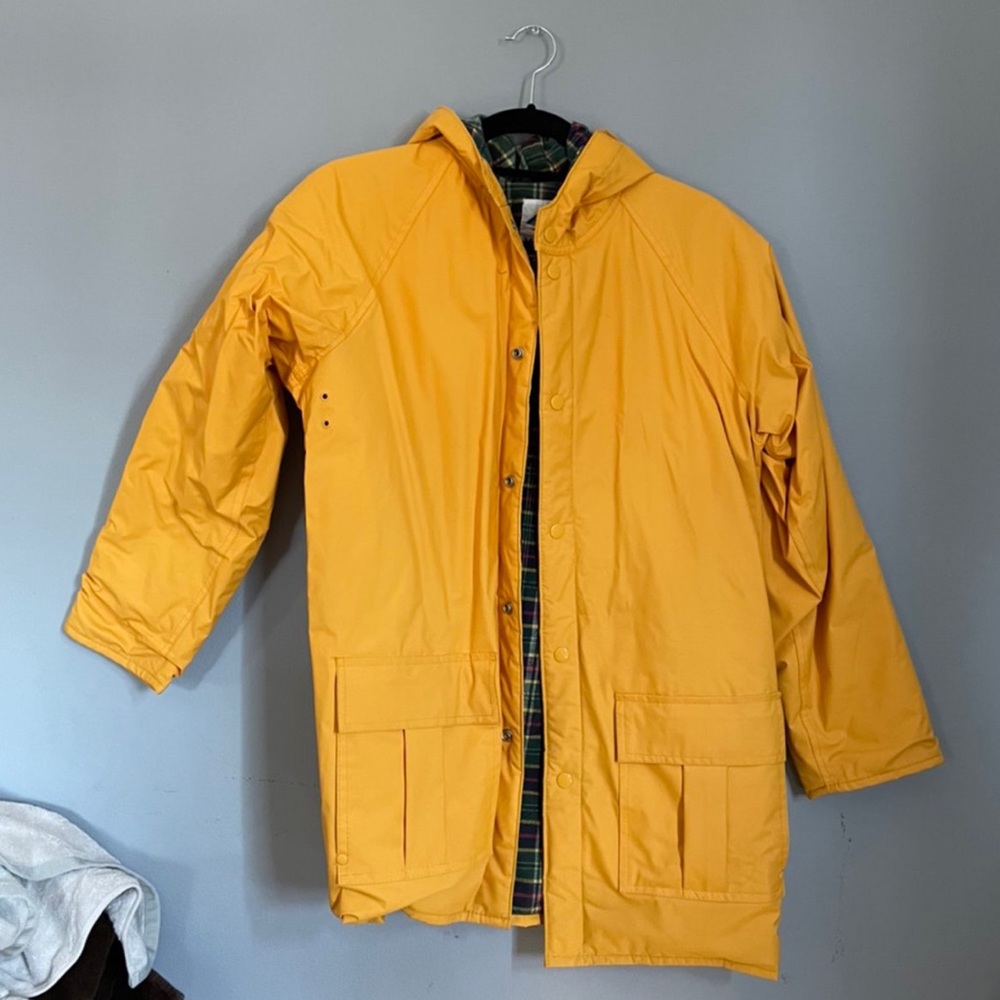Vintage Yellow Rain Jacket